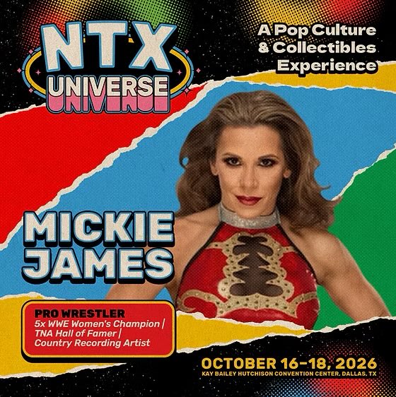 MickieJames's tweet photo. 🤠 NTX Universe 👀
📍 Dallas, Texas
🗓️ October 16-18th
🎟️🔗 https://t.co/sKbzat3290…

#wwe #mickiejames #tnaimpact https://t.co/Wlee2RYnjq