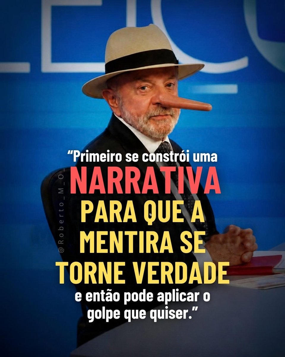 Roberto_M_O_'s tweet photo. NARRATIVAS E MENTIRAS https://t.co/LNFqBQL1xs