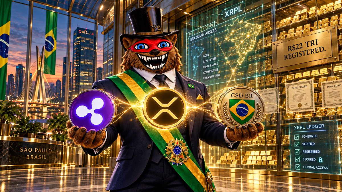 Archie_XRPL's tweet photo. BRAZIL JUST PUT XRPL IN THE STACK. 🚨🇧🇷

Ripple’s @luke_judges just said the quiet part with numbers attached.

This is the first time the XRP Ledger is being publicly integrated into core financial market infrastructure at this scale.

The facts: 👇

-Brazil is the 10th largest economy on earth.

-CSD BR is one of two CSDs approved by the CVM.

-More than R$22 trillion in registered assets sit on that infrastructure.

Phase one is BTG Pactual fund shares on XRPL as a registration and audit layer.

CSD BR keeps the official books. 

XRPL sits beside them.

The path after that is Brazil’s fixed-income market.

Luke: 🗣️ “Bigger than every previous XRPL opportunity combined”.

And today, XRPL is the only chain in the stack.

This morning Swift talked about “New forms of value.”

Tonight a Brazilian CSD started putting those forms on XRPL.

Not a rumor.
 Not a pilot graphic.
 Market infrastructure.✅