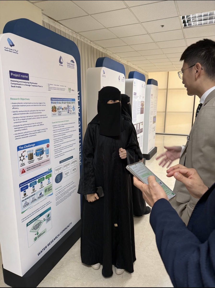 UT_DGS's tweet photo. شارك باحثو #جامعة_تبوك في «مجتمع أبحاث المياه» بنسخته السابعة، مستعرضين أبحاثًا وحلولًا مبتكرة في مجالات المياه والبيئة، وقد شهدت المشاركة إطلاق ثلاث مجموعات بحثية مشتركة بين الجامعة والهيئة السعودية للمياه؛ لتعزيز التعاون البحثي وتبادل الخبرات ودعم الابتكار في قطاع المياه. https://t.co/2foRA9G2pr