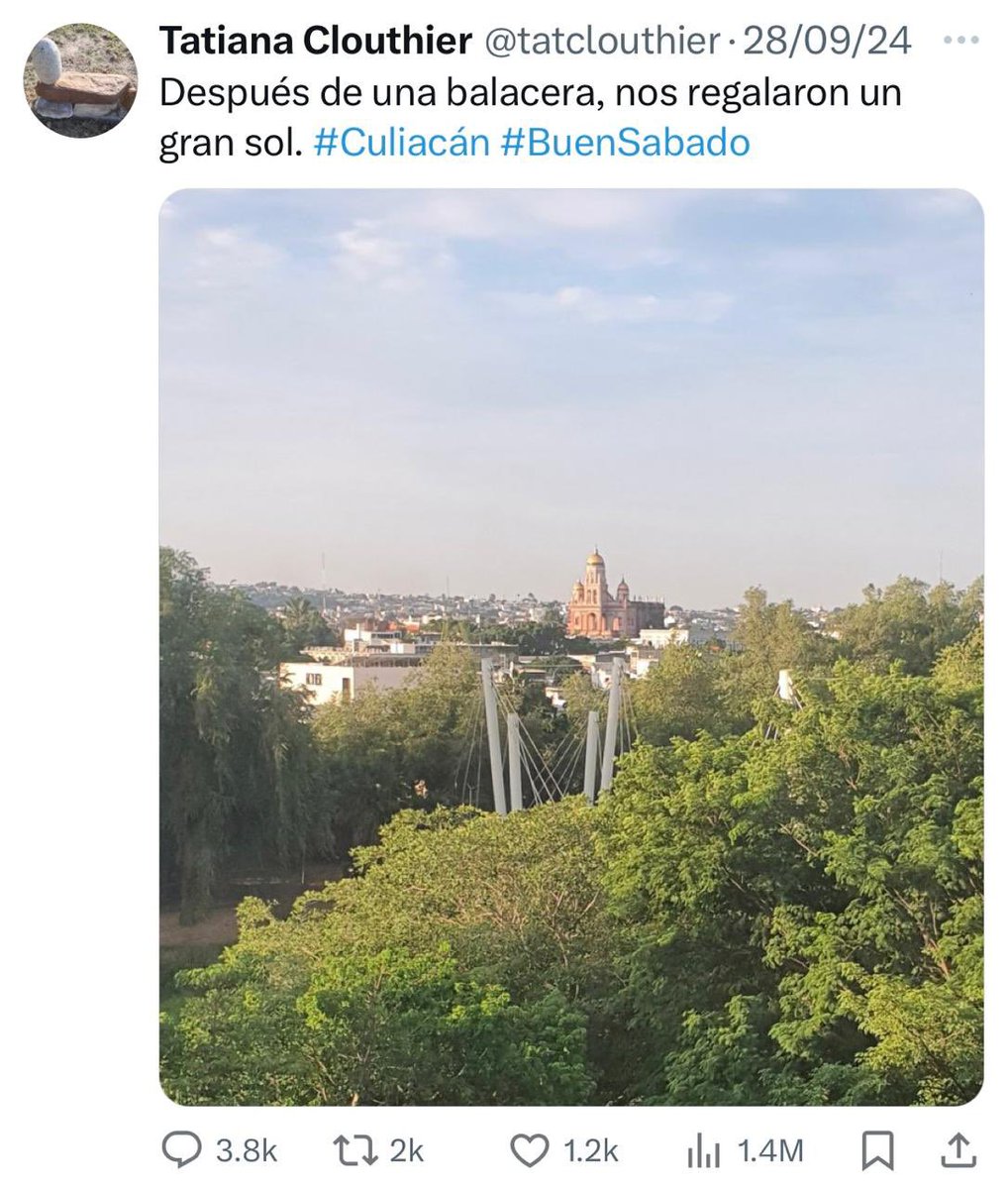 momentos_polmex's tweet photo. Cuando Tatiana Clouthier tuiteó esto después de una balacera en Culiacán. En septiembre de 2024: https://t.co/EbmvuBb60r