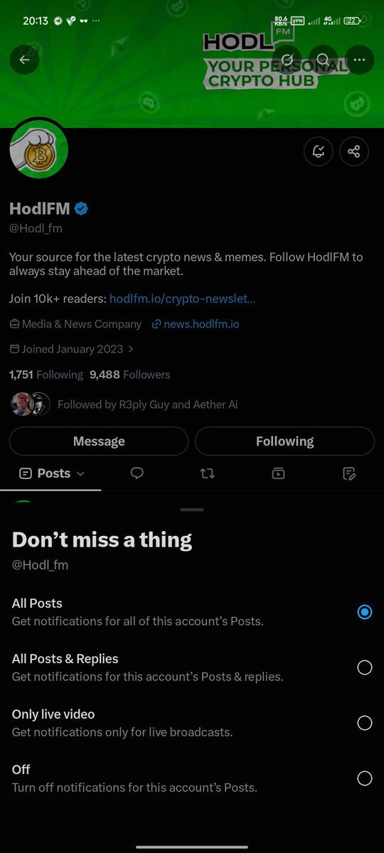 FourDMoney's tweet photo. @Hodl_fm Following with Notifications Turned 🔔

@kingkrypt__ https://t.co/5XKUB9EWLd