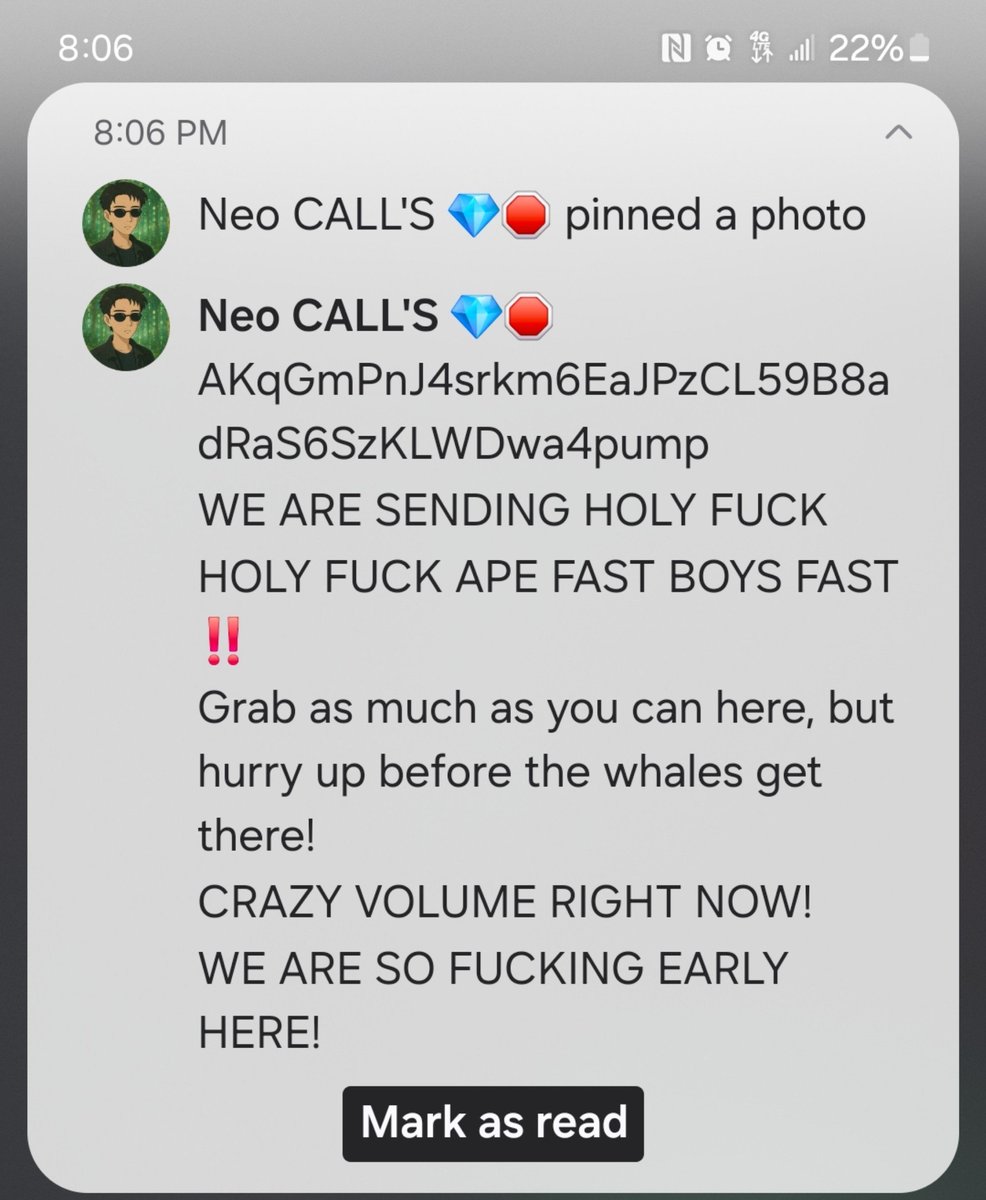 BIGChainEye's tweet photo. Nigga bought into a dead coin. 
Shill it to his community (Tg channel).
And rug on them .
Crazy!!🤦‍♂️ https://t.co/VZlmtp7ial