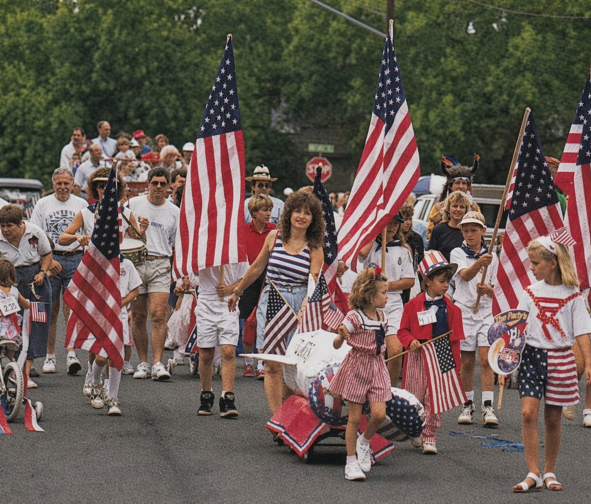 MericaCulture's tweet photo. Austin, Texas: 4th of July parade, 1989. 

Never forgive them for what they've done to our country. https://t.co/kz6MimF7w2