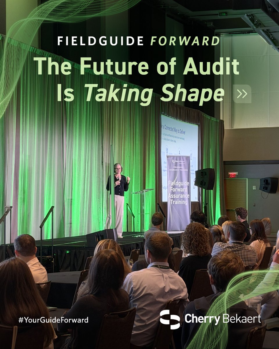 MThompsonCB's tweet photo. Fieldguide Forward is here! We're uniting close to 700 Cherry Bekaert Assurance professionals for learning, collaboration and exploring innovative work methods through our partnership with @Fieldguide, showcasing our dedication to our people, innovation and the future of audit. https://t.co/o6GBisyvXD