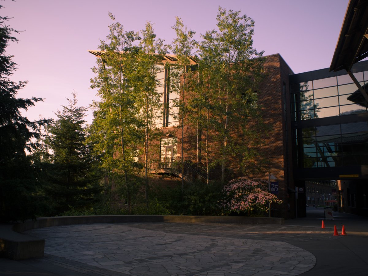 UWBothell's tweet photo. Golden hour just hits different at UW Bothell. 

What's your favorite spot on campus to catch the sunset? https://t.co/1cnbgle1lO