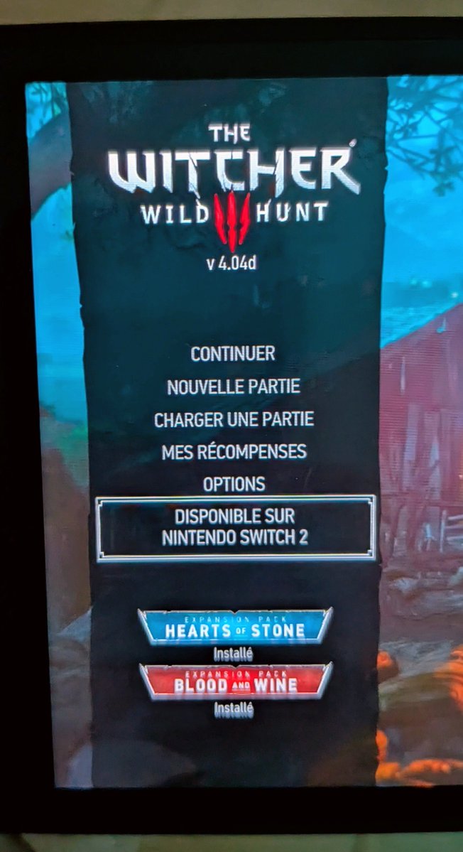 JahStobbart's tweet photo. Même si vous avez The Witcher 3 en physique sur Switch, vous pourrez récupérer GRATUITEMENT la version remasterisée sur Nintendo Switch 2 !
Dans le menu du jeu, il faudra sélectionner "disponible sur Nintendo Switch 2" et cela vous amène sur la page eShop. Il y sera gratuit 😁 https://t.co/k5uwdBkG93