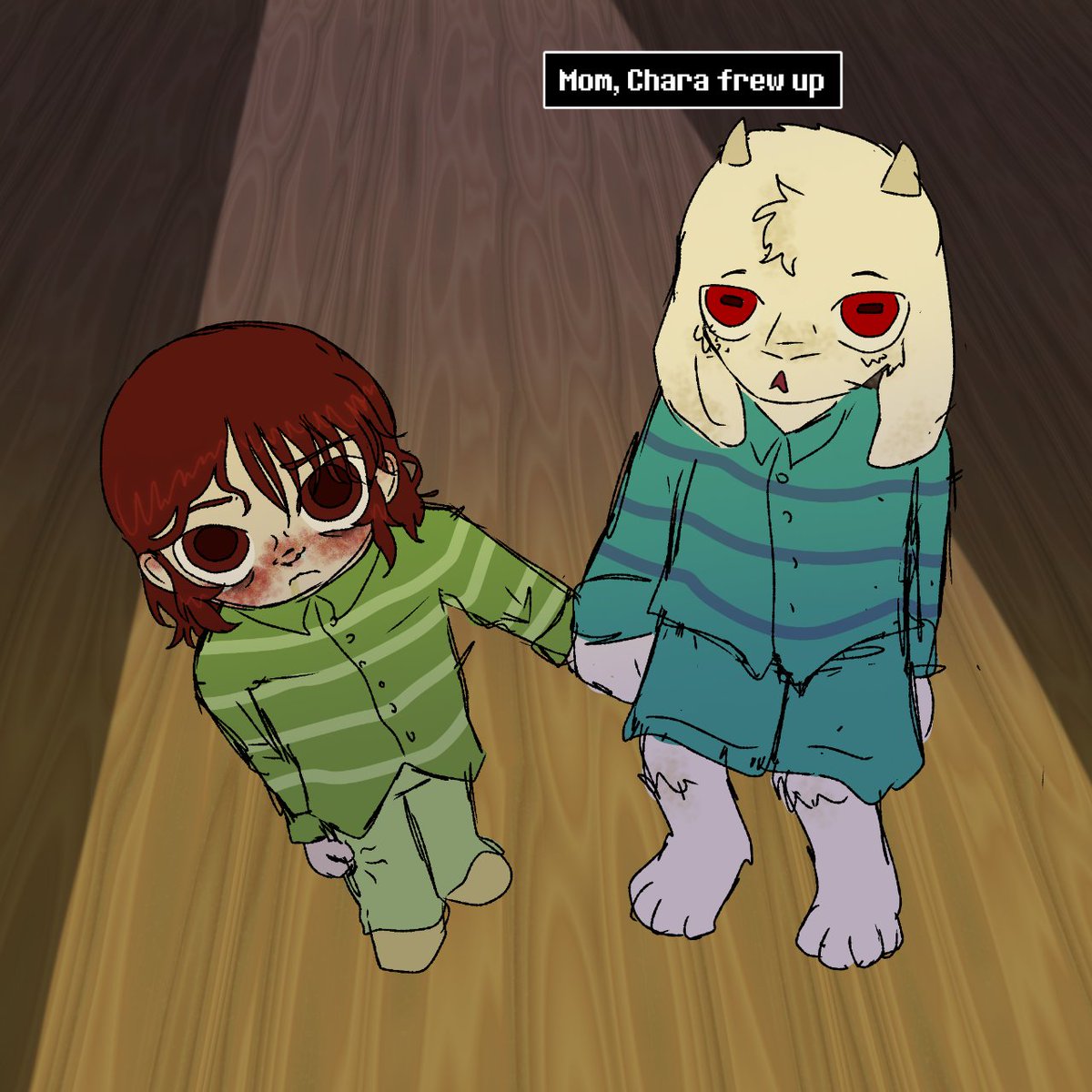 ChasrieldailyII's tweet photo. Chasriel Undertale Day 277

Artist: louthenby (tumblr)

lets hope it was on the floor https://t.co/mmuuGrM715