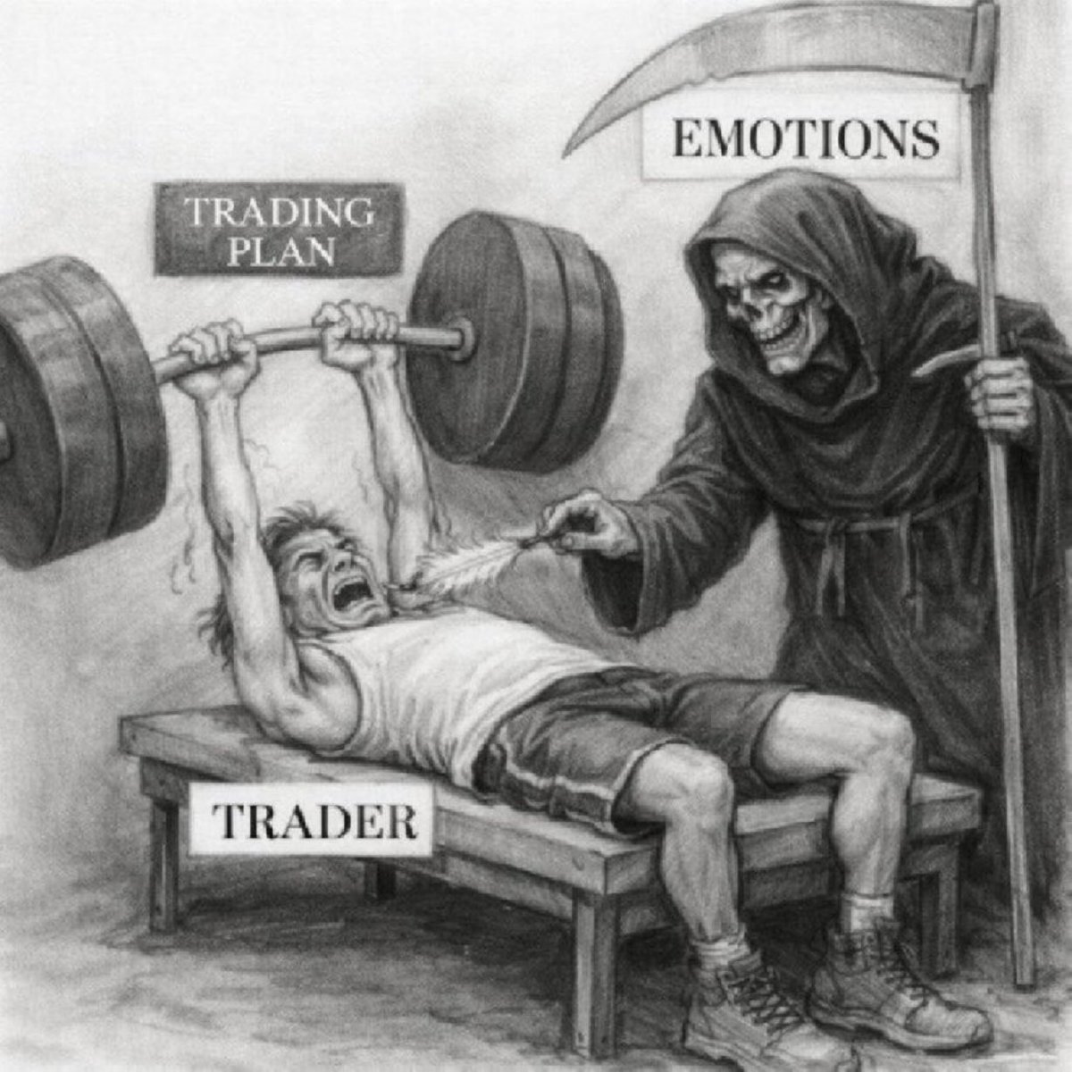 bobbthetrader's tweet photo. Did you follow your plan today, or did you let your emotions win? https://t.co/JpO3XZ4CdQ