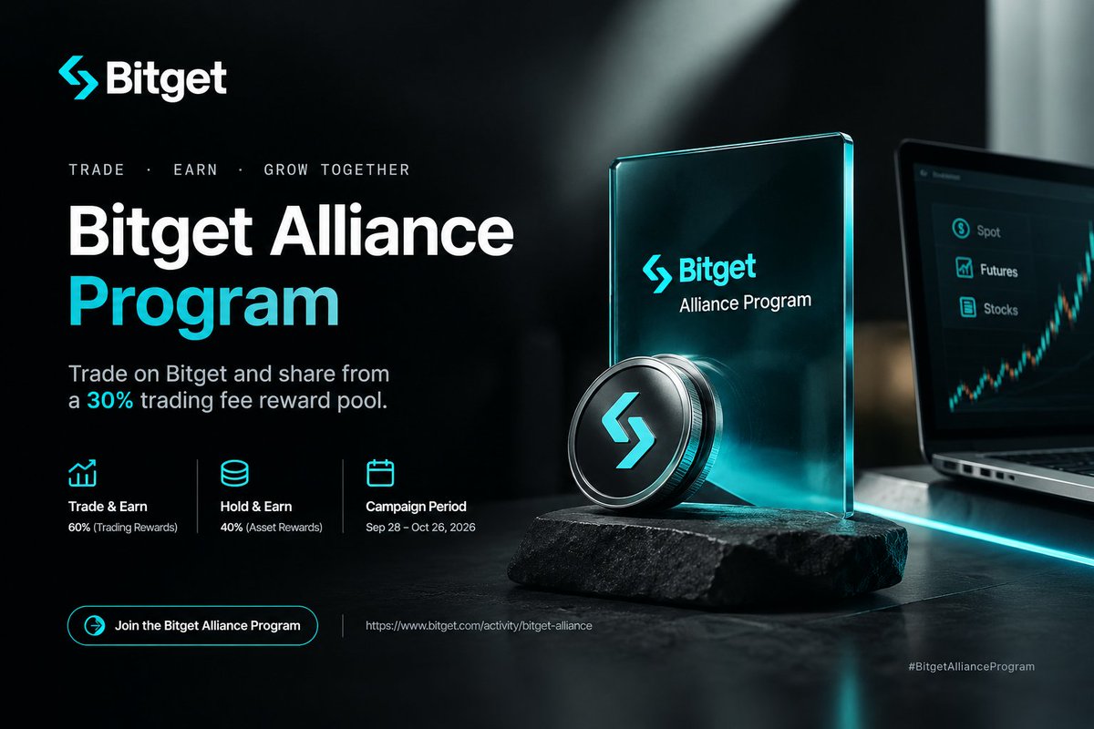 ansarweb3's tweet photo. Bitget is turning a difficult moment into something users can actually participate in.

Following the recent security incident, Bitget says withdrawals are being restored in phases and has launched the Bitget Alliance Program, allocating 30% of eligible platform transaction-fee revenue to a USDT reward pool.

What caught my attention is how the rewards work.

60% of the pool is shared based on eligible trading activity, while 40% is based on eligible asset value. The pool updates daily, rewards are calculated in 7-day periods, and eligible users can participate without a separate registration.

For traders, this means your normal eligible activity on Bitget can contribute to your share of the weekly pool.

The campaign runs until October 26.

I don't think trust is rebuilt by simply saying "everything is fine." It takes visible action, transparency and consistent execution.

If you're already trading eligible spot, futures or stocks on Bitget, it's worth checking whether your activity qualifies rather than trading simply for the reward.

Trade with a plan. Understand the rules. Manage your risk.

Learn more and check your eligibility:
https://t.co/zbAhswEMDI

#BitgetAllianceProgram