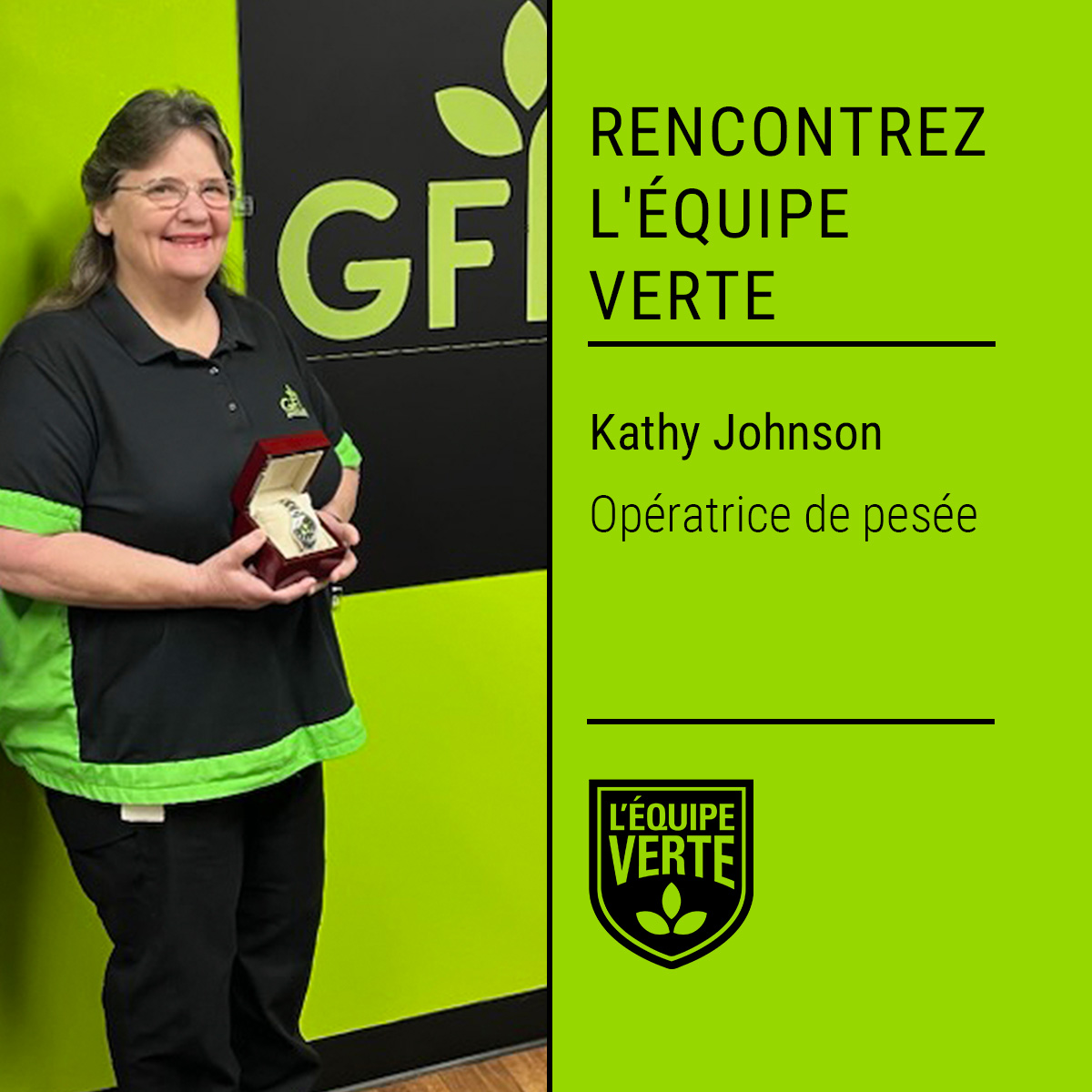 gflenv_fr's tweet photo. Faites la connaissance de Kathy Johnson, opératrice de pesée à El Dorado, en Arkansas !

Sur la balance, Kathy est un véritable rayon de soleil : elle assure la fluidité des activités quotidiennes tout en plaçant la sécurité au cœur de tout ce qu'elle fait. https://t.co/IRBDp0ReKt