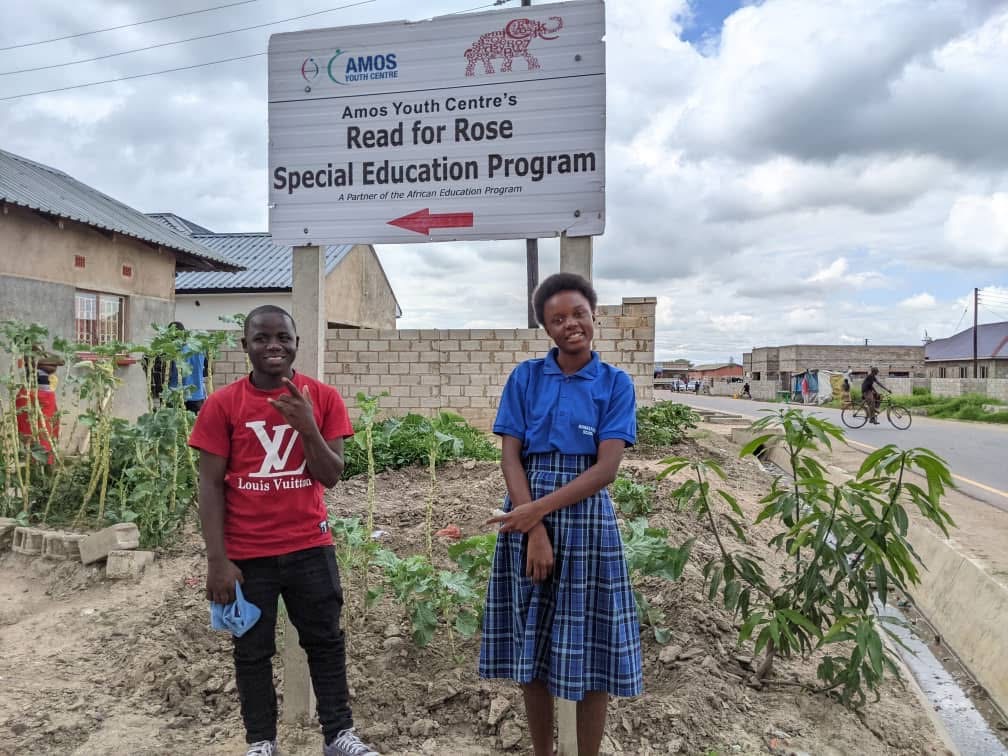 AEProgram's tweet photo. At the African Education Program, we believe every young person deserves the chance to learn, grow, and shape their future. That belief guides the #holistic programming at our flagship Learning & Leadership Center, the Amos Youth Centre (AYC), in Kafue, #Zambia and it extends to students with #disabilities through the Read for Rose Special Education Program.

Today, we are celebrating a remarkable #milestone: Precious and Goodson are preparing to finish Grade 12, becoming the first Read for Rose students to reach this stage of their education.

Their achievement belongs first to them. It also reflects years of support from their families, teachers, and the AYC team, who have helped them build communication skills, confidence, and opportunities to keep learning. It is a powerful testament to what sustained, individualized support can make possible.

Through Read for Rose, AYC is helping advance inclusive education in Kafue so that children with disabilities are seen, supported, and given the opportunity to pursue their goals.

Read Precious and Goodson’s story on AYC's Letters blog: https://t.co/S6Hlqo0vcW