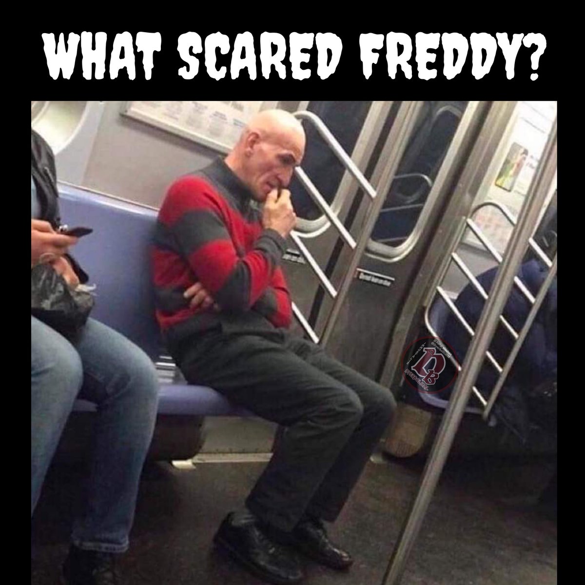 FreddyKruegerDB's tweet photo. What is Freddy scared of... https://t.co/wlShbsmSXV