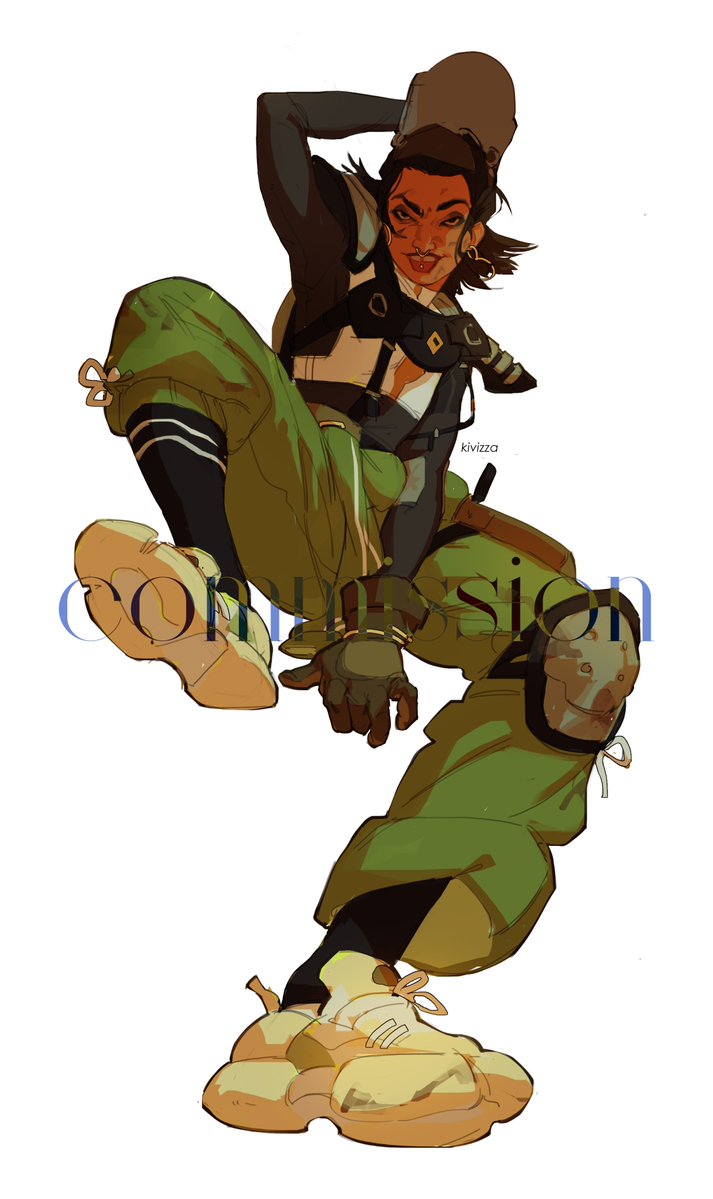 KiviZza's tweet photo. The coolest lady in the whole games of apex, now in green, for @cenobug 💚💚💚 https://t.co/HDprUWsQp8