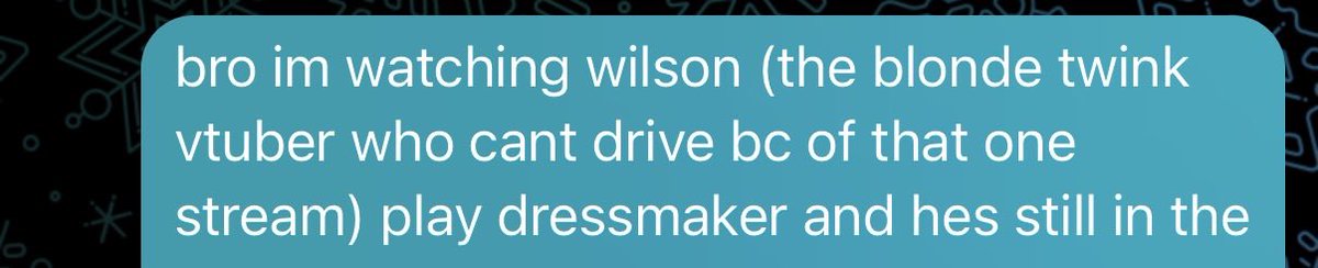 debonyuri's tweet photo. watched wilson driving simulator with an irl once and this is the only way they can remember him https://t.co/2NwGMUPoCr