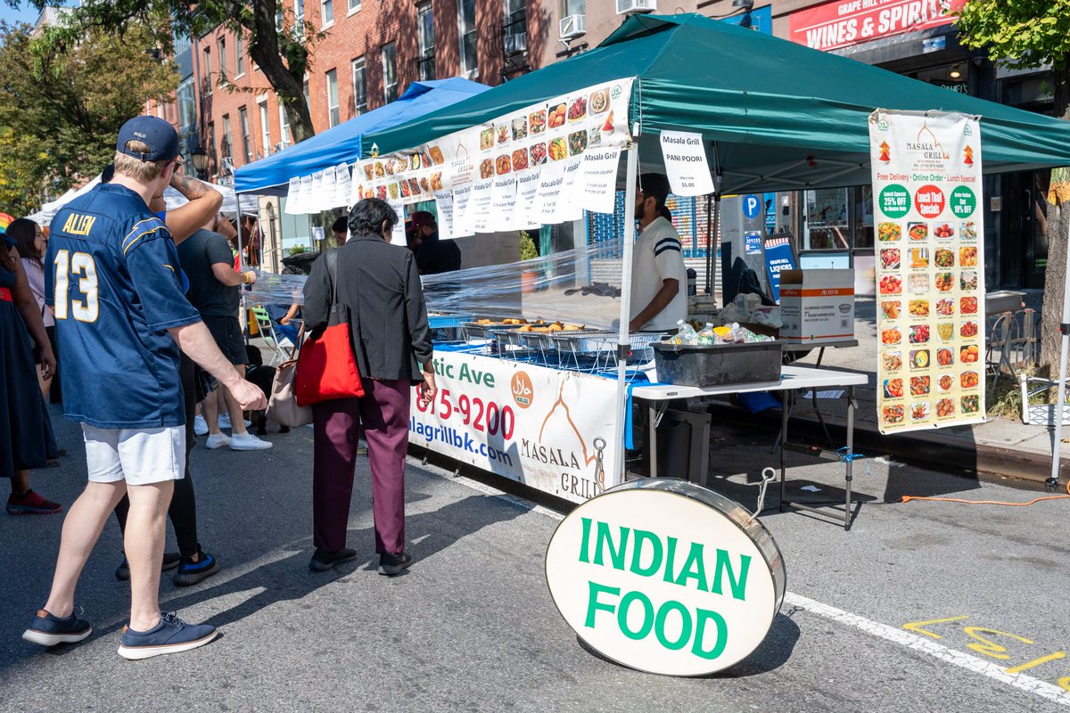 AtlanticAveLDC's tweet photo. Get your taste buds ready! 🌶️ Masala Grill is bringing authentic Indian flavors to the Atlantic Antic™ this Sunday, October 4.🍛✨

📍Find them at 501B Atlantic Avenue!

#masalagrill #atlanticantic #atlanticavenuebusiness #indianfood #brooklynevents https://t.co/j5rKfUqRYJ