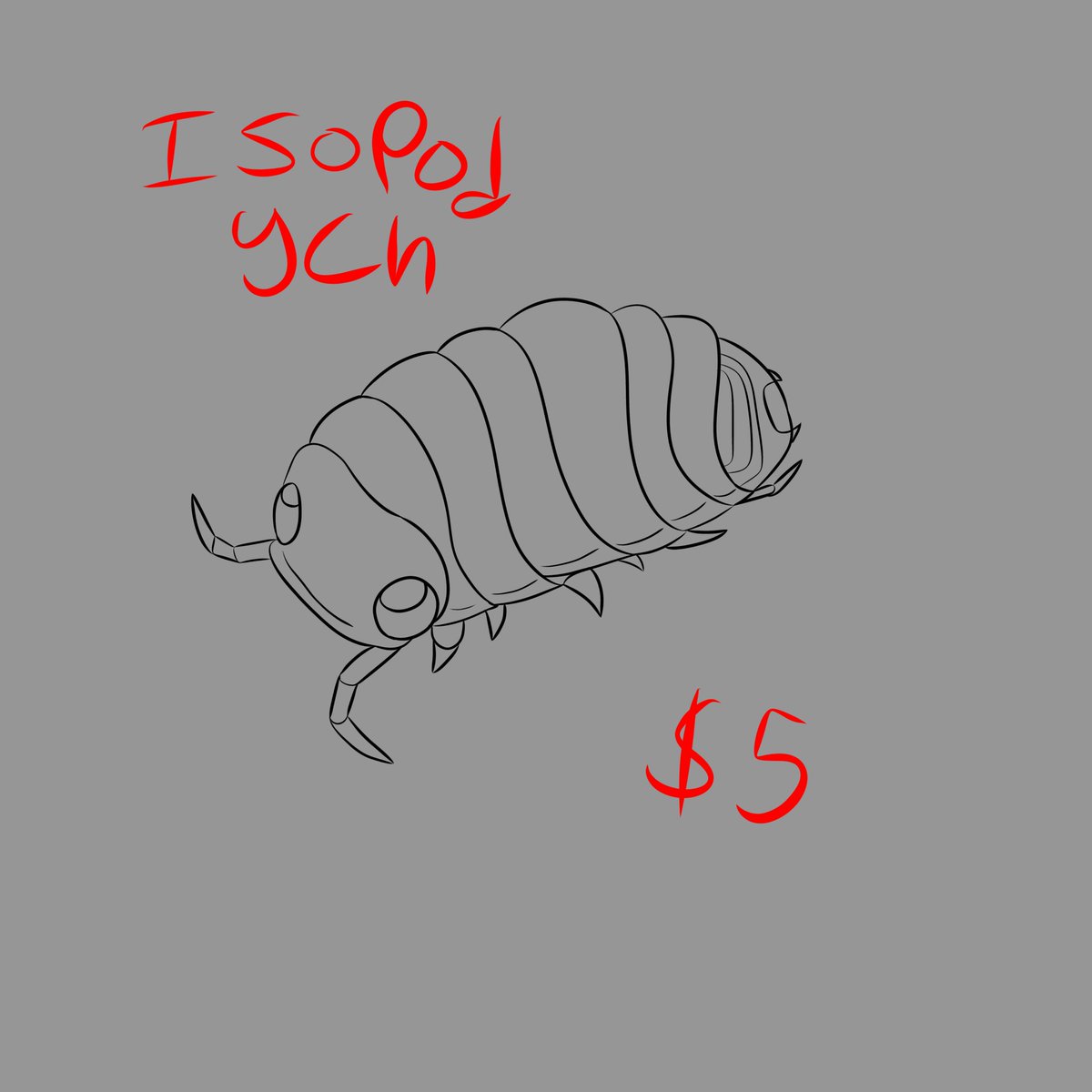 Isa_Isopod's tweet photo. Isopod YCH for $5

This will be based on your fursona or oc. if you have any additional questions, please don't hesitate to ask! 

If you're interested, DM me! I take PayPal, cashapp and venmo 

If you have any specifics or add ons you want, lmk! https://t.co/Pve3tMWBgq