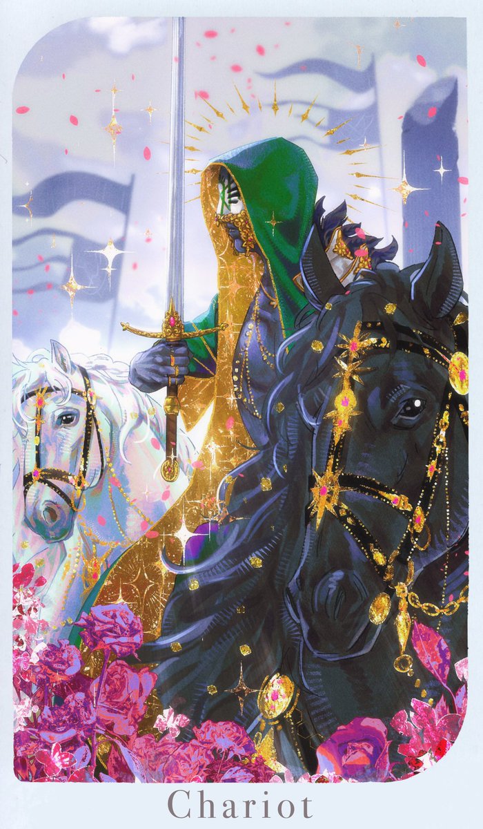 L3EARFAT_ST's tweet photo. 𝕮𝖍𝖆𝖗𝖎𝖔𝖙 🗡️
.
.
got to join @Stefanartist ’s tarot card collab 
#sleeptoken #sleeptokenart #sleeptokentarotcards https://t.co/MKIlos9M8K