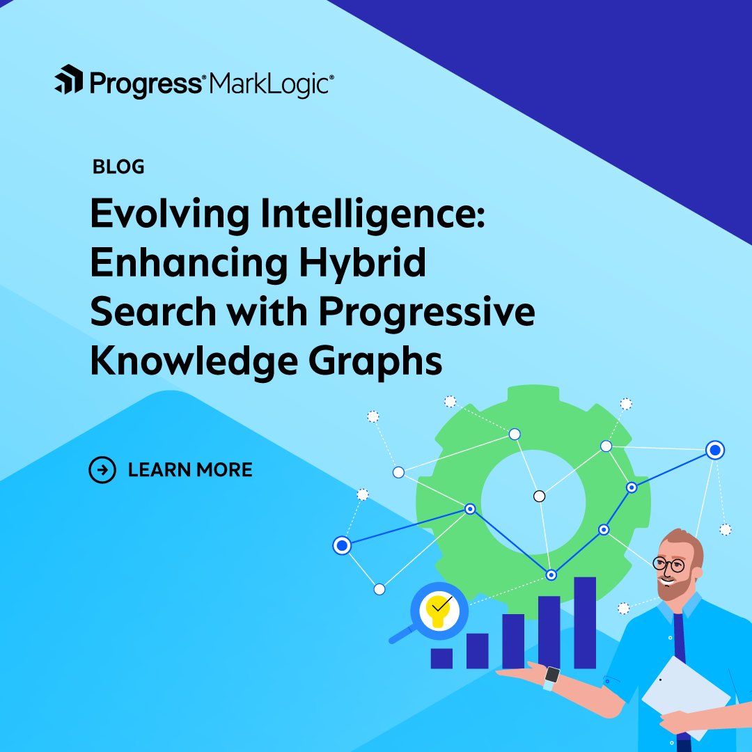 PDataPlatform's tweet photo. Search is becoming smarter. 

Discover how hybrid search and Progressive Knowledge Graphs help organizations uncover deeper context and deliver more relevant AI-powered results ➡️ https://t.co/u9LUQlQxvY

#ProgressDataPlatform #ProgressMarkLogic https://t.co/4ORnaoMOkU