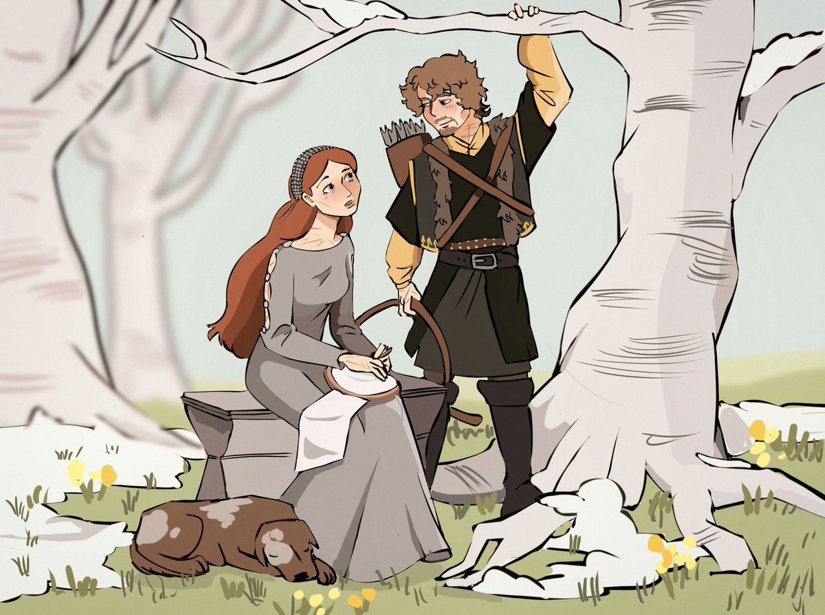Lazydaytea's tweet photo. They're flirting..🤭 #theonsa #theon #sansa https://t.co/c2IfQQrnTW