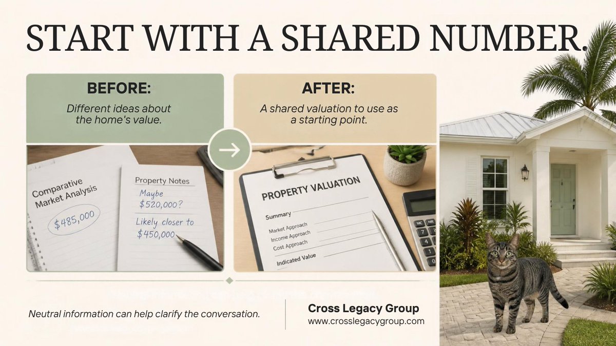 HeidiIbrahimRE's tweet photo. When a divorce involves a home, agreeing on its value can be difficult.
A neutral valuation can provide both parties with a shared starting point. 🏠🐾
🌐 https://t.co/LqzNGQpuNs

#PropertyValuation #DivorceAndRealEstate #RealEstateEducation https://t.co/Em7Cy8tH2w