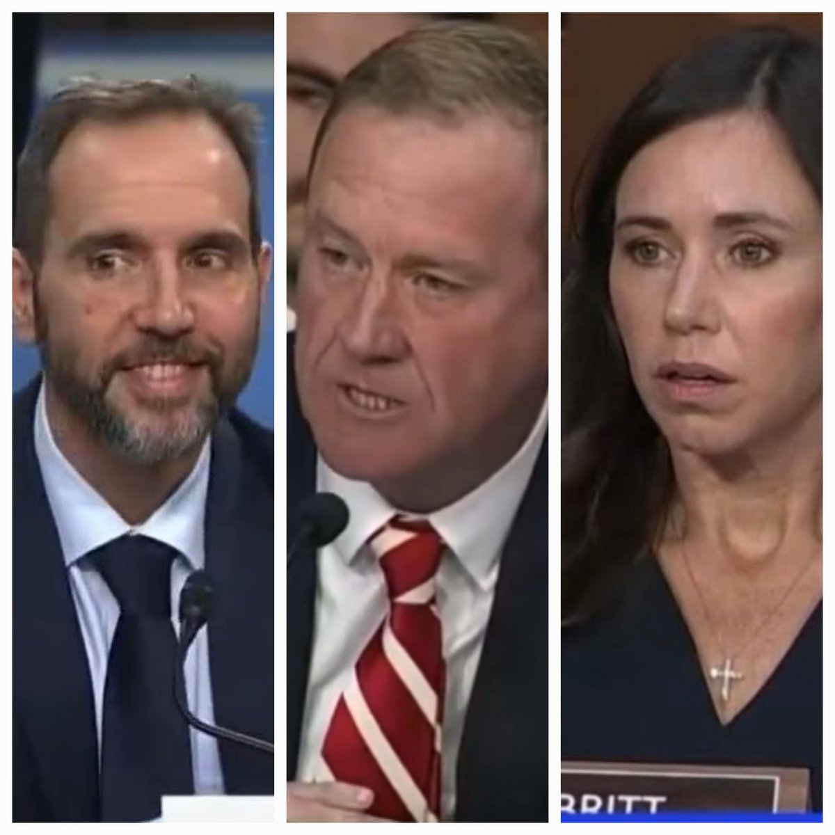 Jambreman's tweet photo. The moment Eric Schmitt was caught in a lie.
cc: Katie Britt https://t.co/bsET5y8cTi