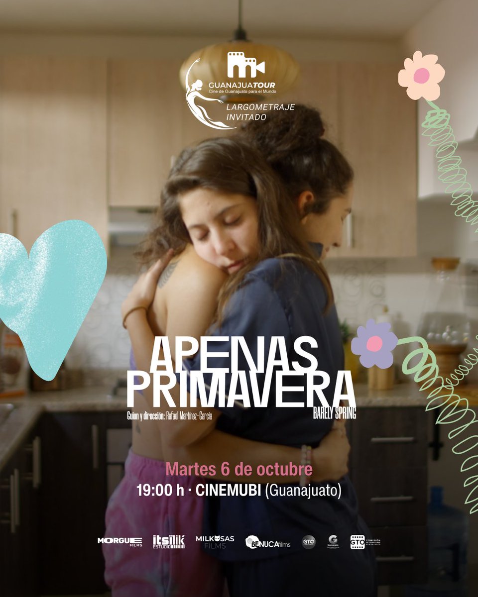 rafaelmtzgarcia's tweet photo. ¡Estamos a UNA SEMANA de la función especial de nuestra película #ApenasPrimavera en la Muestra GuanajuaTour 2026!

🗓️ Mates 6 de octubre
⏰ 19:00 h
📍 CINEMUBI (Guanajuato capital)

🎟️ Compra tus boletos: https://t.co/YcitvPs1nL
ℹ️ Ficha técnica: https://t.co/PVfDWDxhVU https://t.co/VWEhaPJ4JP