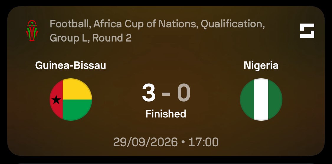 Streamvora's tweet photo. Wetin de really happen to us imagine the country dat defeated us and we couldn’t even score 1 goal 😭 https://t.co/nFiJKGLlKh