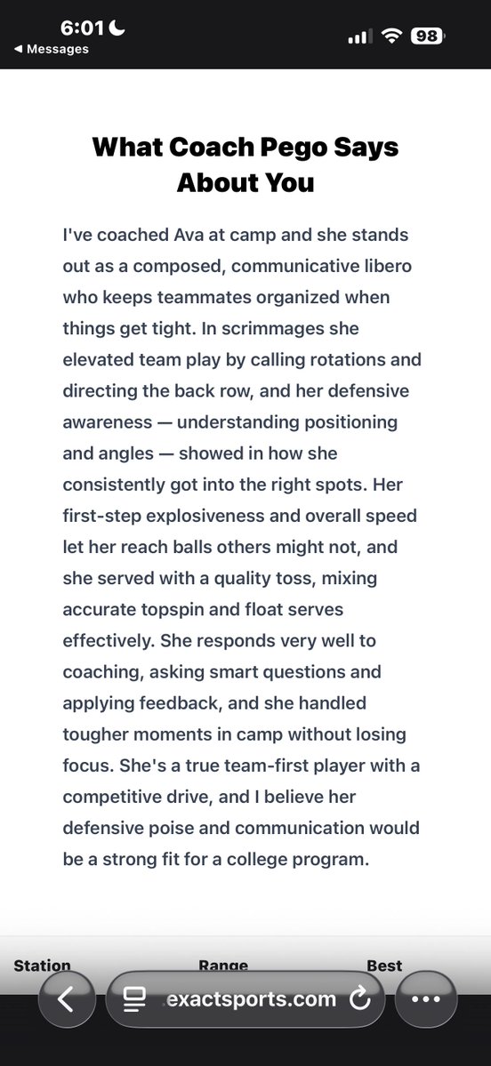 AvaBerkeley2029's tweet photo. All-American nomination secured. 🇺🇸🏐

@PrepVolleyball @TopPreps @EXACTSports @BIGBALLINMEDIA

#volleyballrecruiting #classof2029 #libero https://t.co/zjmQauCYG1