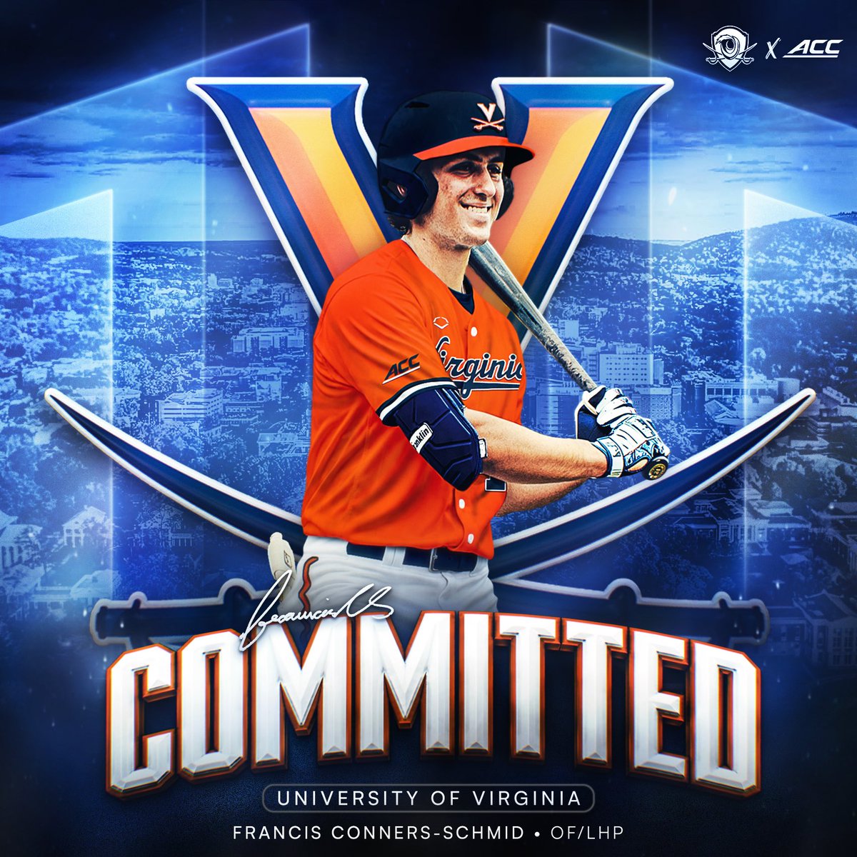 ConnersSky43537's tweet photo. I am extremely excited and blessed to announce my commitment to the University of Virginia! 
#committed https://t.co/2eh1qHr7DG