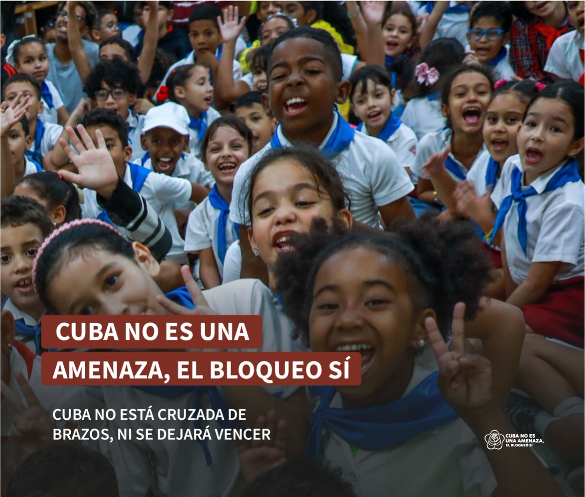 GobiernoCuba's tweet photo. Cuba🇨🇺 no está cruzada de brazos, ni se dejará vencer.✊️

#CubaNoEsUnaAmenaza, el bloqueo sí. https://t.co/XmT7dYVlOf