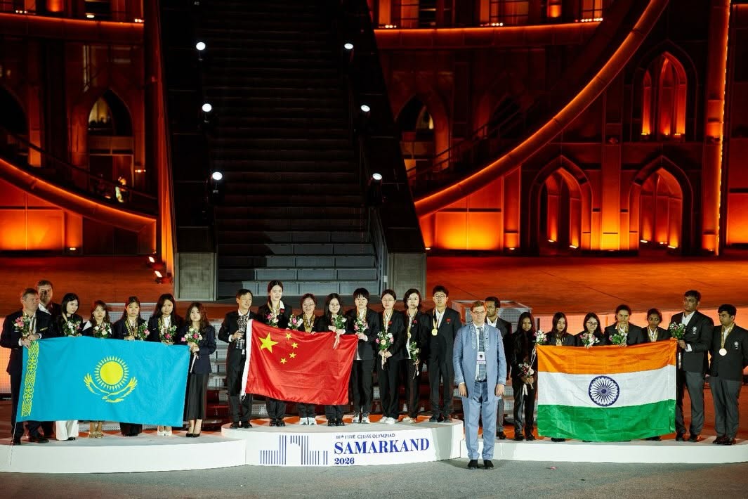swayams2150's tweet photo. Proud to be part of the Indian women’s team that brought home bronze, while the Open Team fought hard for silver. 🥉🥈🇮🇳

Together, we brought home the prestigious Gaprindashvili Cup 2026! 🏆🇮🇳 https://t.co/No3Uy3cRUn