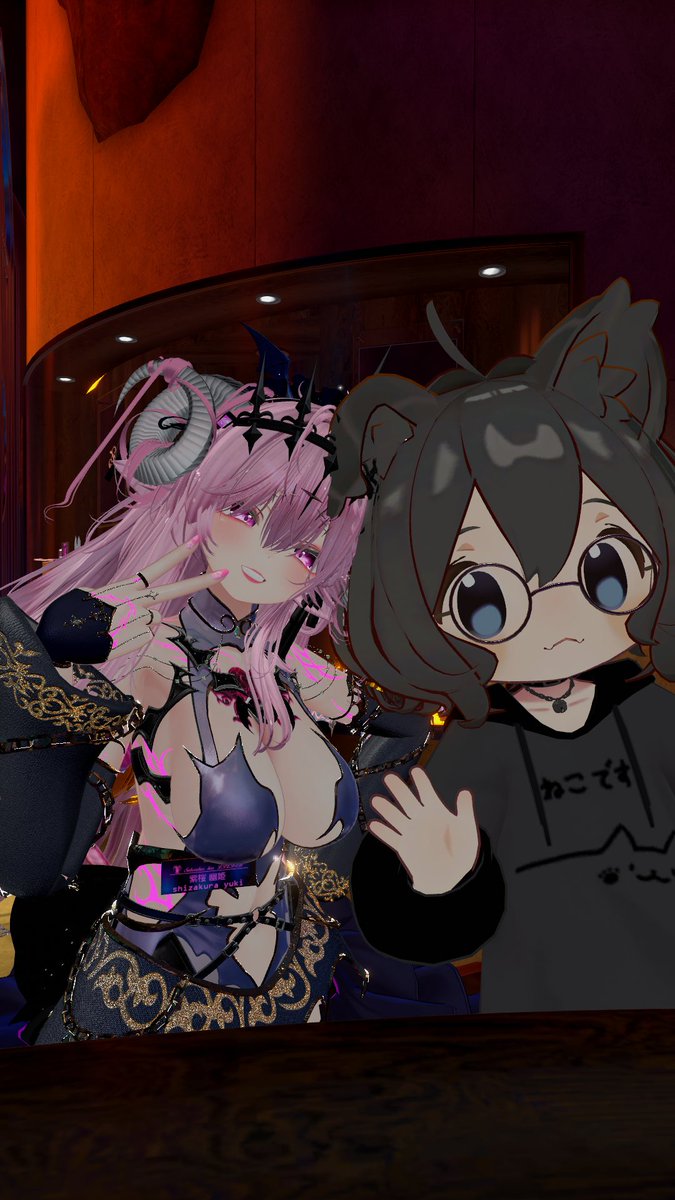 Karin3DL's tweet photo. VRC人生で絶対行きたかったイベントのサキュバス酒場に参加してきました！
会いたかったsaoちゃんがバニーの姿で接客してくれて、イベント中ずっと過呼吸でした。会えて本当に良かったです！
#サキュバス酒場 https://t.co/wWFFjSCqws