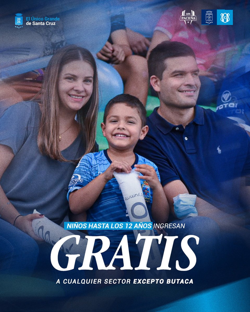 BloomingOficial's tweet photo. ¡𝐋𝐨𝐬 𝐦𝐚́𝐬 𝐩𝐞𝐪𝐮𝐞𝐧̃𝐨𝐬 𝐭𝐚𝐦𝐛𝐢𝐞́𝐧 𝐯𝐚𝐧 𝐚𝐥 𝐞𝐬𝐭𝐚𝐝𝐢𝐨!💙👦

Una pasión sin límites, todos los niños hasta los 12 años ingresan totalmente gratis a cualquier sector del estadio, excepto butaca.💪

#VamosBlooming https://t.co/PsIiI9rYnJ