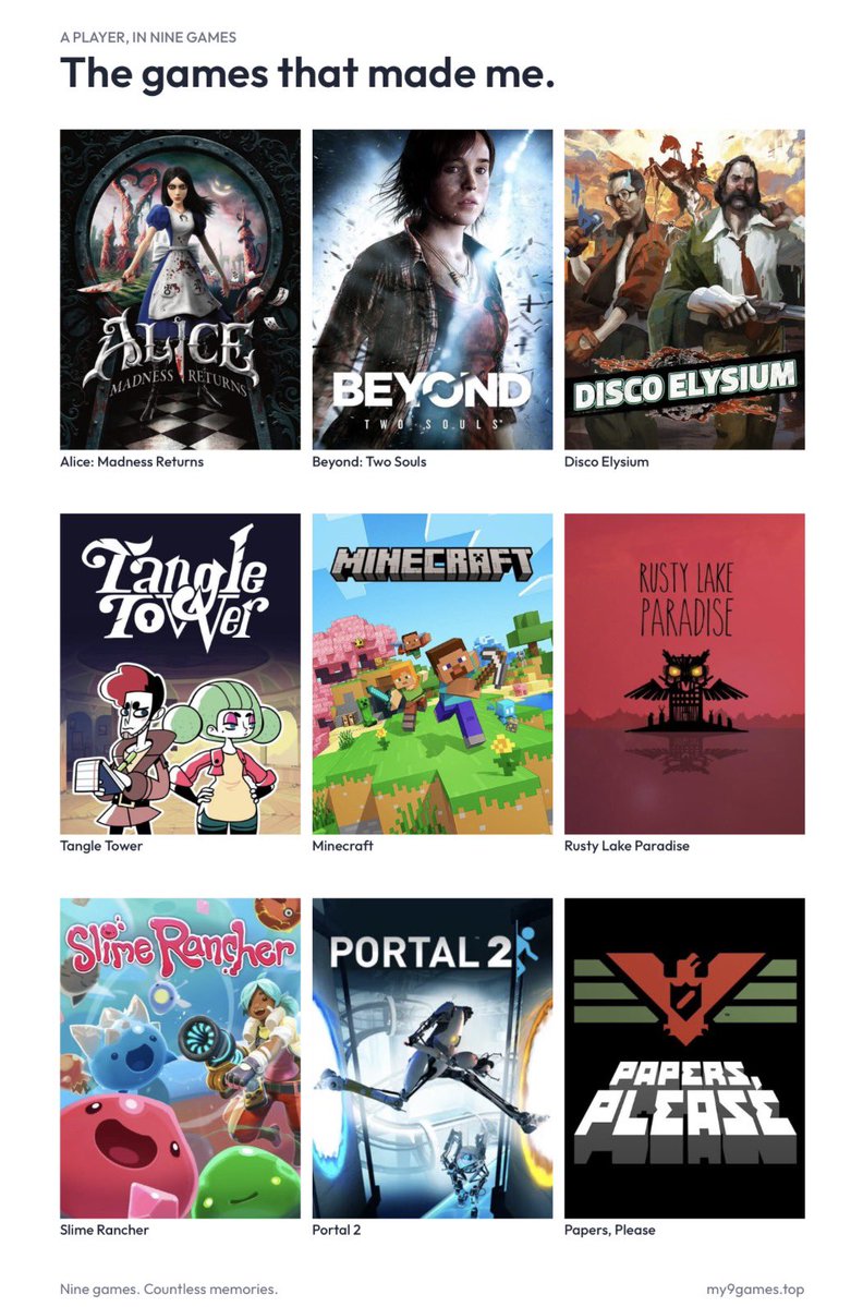 linar1ee's tweet photo. my 9 games why was it so hard to choose https://t.co/6ufY9kAWjm