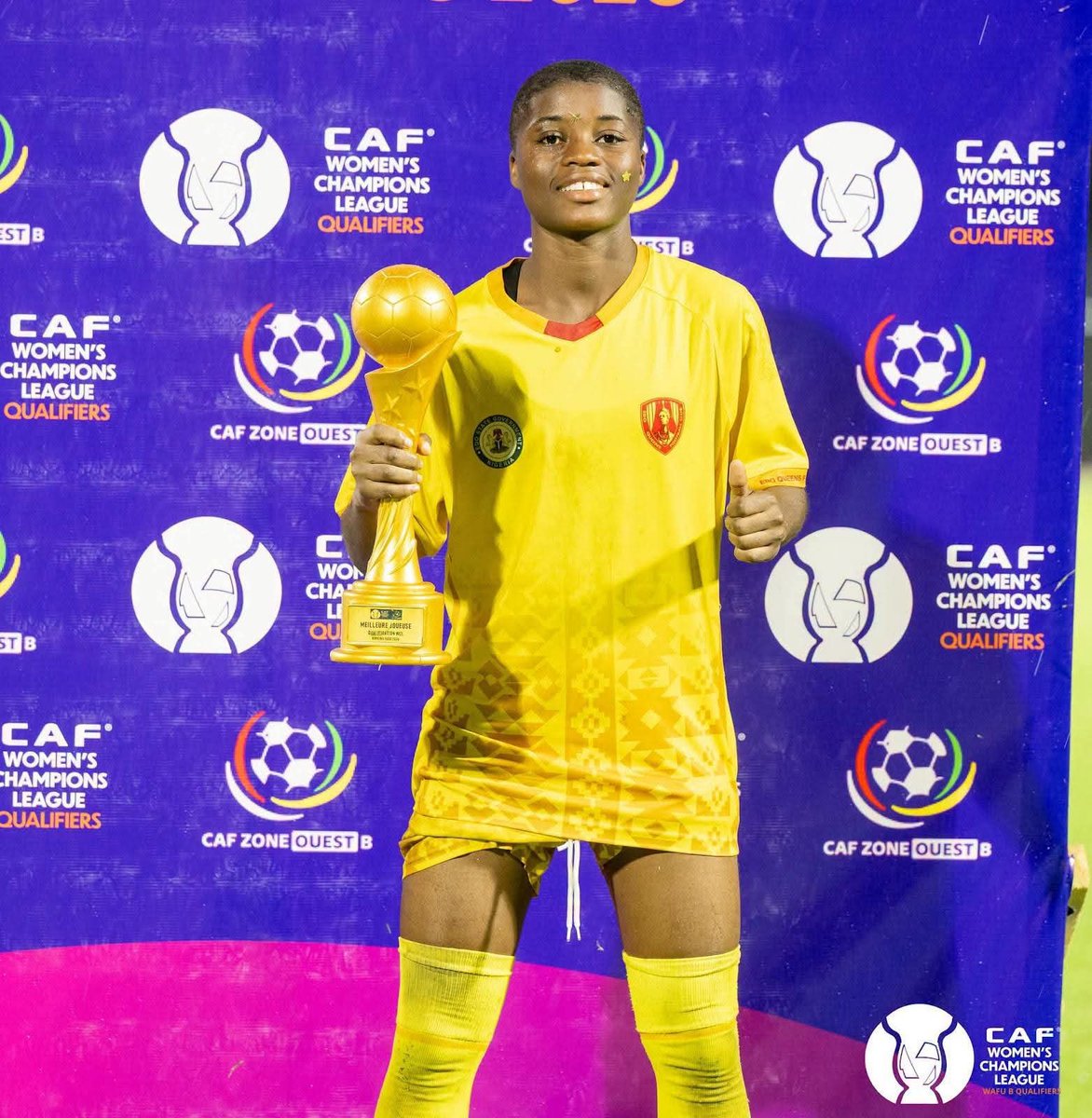 Yorubaness's tweet photo. From Mushin to the world! 🇳🇬✨ At just 16 years old, Oluwakemi Adegbuyi has taken women's football by storm, sweeping 3 MAJOR awards in 2026

🏆 NWFL Premiership Player of the Season
🏆 WAFU-B Women's Champions League Qualifiers Best Player
🏆 WAFU-B U17 Girls Cup Best Player https://t.co/tInkRvg597