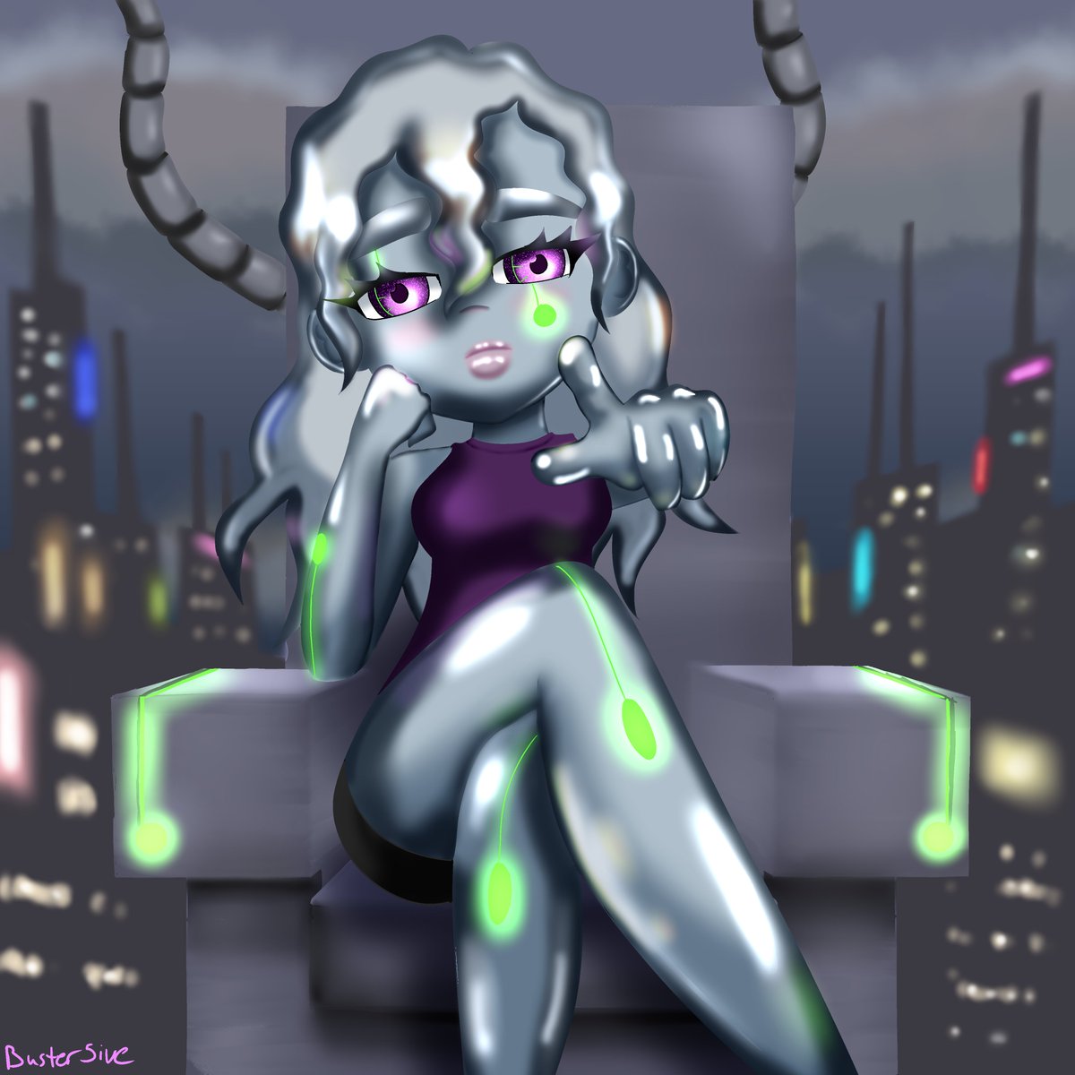 Buster5ive's tweet photo. Zaria Liquid Platinum 2. Love how shiny she appears in both of these
#originalcharacter #oc #digitalart #robotgirl #CSP https://t.co/t1dCUmW5jZ