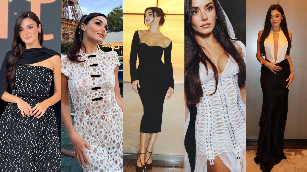 zehra63003's tweet photo. Hande Erçel'in son dönemdeki stil tercihlerinin hepsini çok beğendim. Zarif modern iddialı her tarzı bir sanat eseri gibi taşıyor. 
Hande Erçel x Elie Saab
Hande Erçel x Nocturne
Hande Erçel x Khaite
Hande Erçel x Dolce&amp;Gabbana
Hande Erçel x David Koma 
#HandeErçel https://t.co/oPGFklEr9d