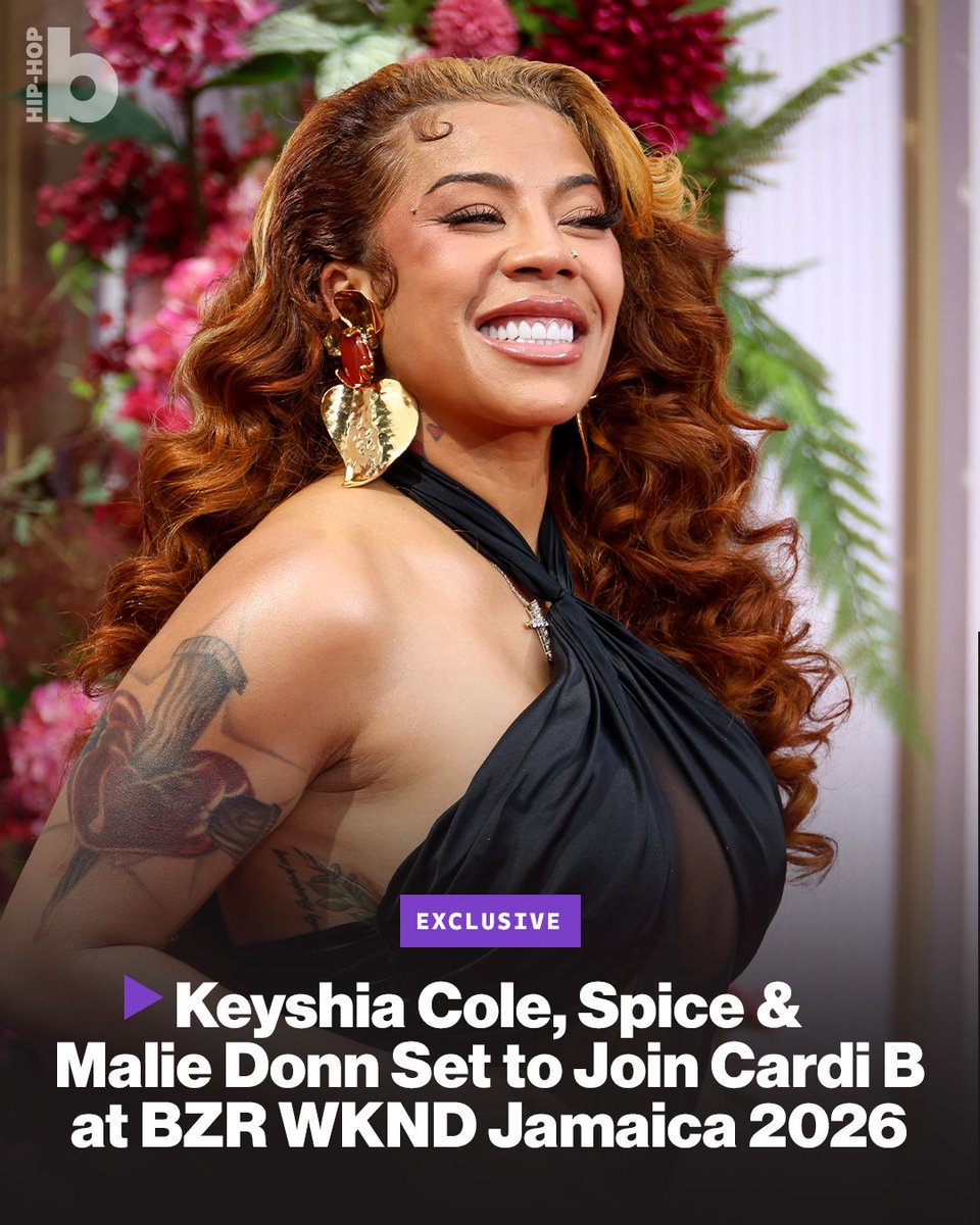 billboardhiphop's tweet photo. Cardi B is bringing some major names to Jamaica. 🇯🇲⁠
Billboard can exclusively reveal the full lineup for BZR WKND Jamaica 2026, with Cardi headlining her first stadium show and Spice serving as host.⁠

Keyshia Cole, Malie Donn, Ding Dong, Stalk Ashley, Shaneil Muir and DJ MAC are among the artists joining the four-day celebration of music, culture, food, tourism, fashion and entertainment at Kingston’s National Stadium from Oct. 16-19. The festival will also feature performances from Ricky Platinum, Plxyboy, Boom Boom, Zekedon, Shukkle Bus, Coppershot and more.⁠

See the full BZR WKND Jamaica 2026 lineup: https://t.co/9ZIFKxnc32
