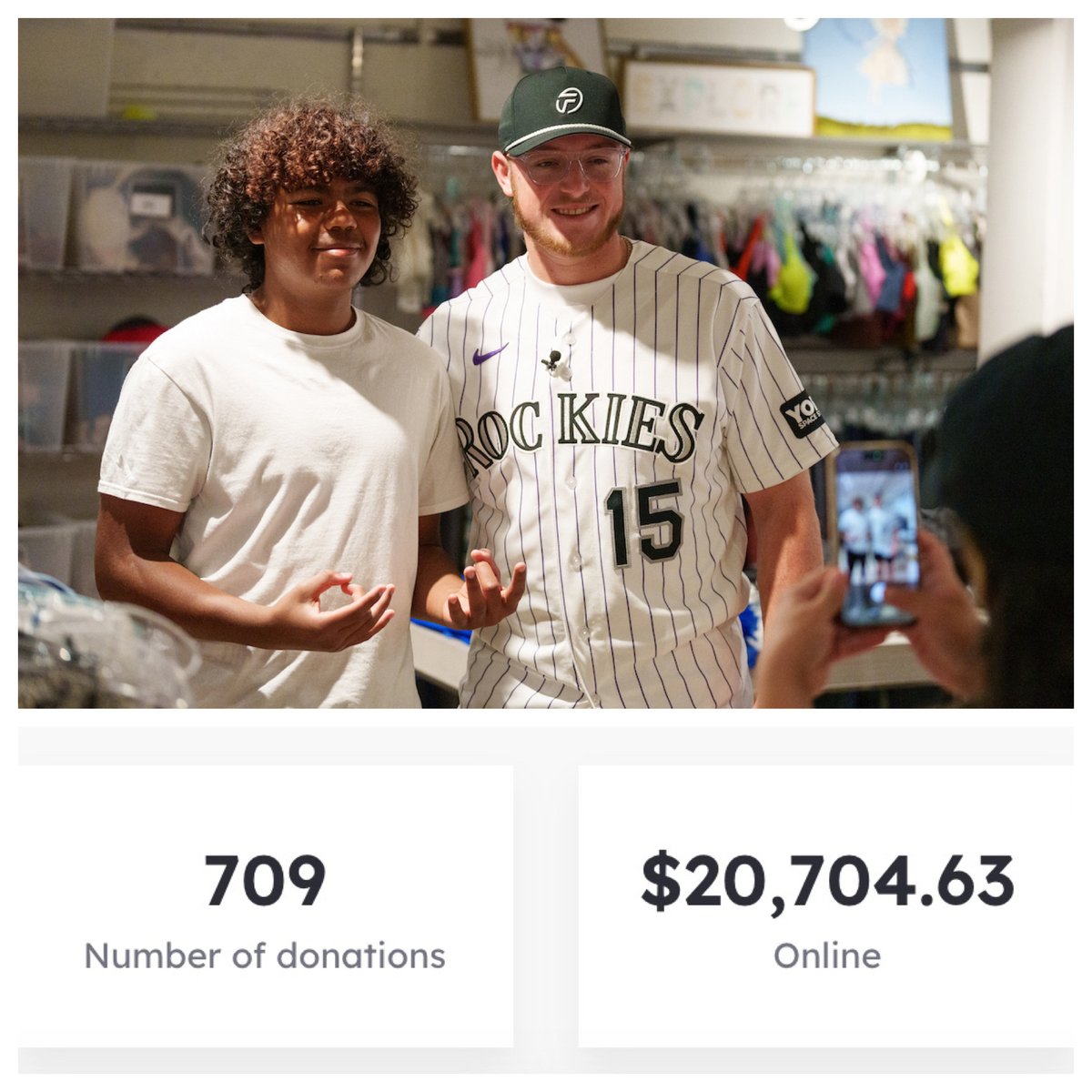 ClothesToKids's tweet photo. Surpassed $20,000 @GuardsJoey...look what you started! And more donations are rolling in. The @CleGuardians have some truly incredible fans. #ClevelandRox https://t.co/NdKhmC5q21