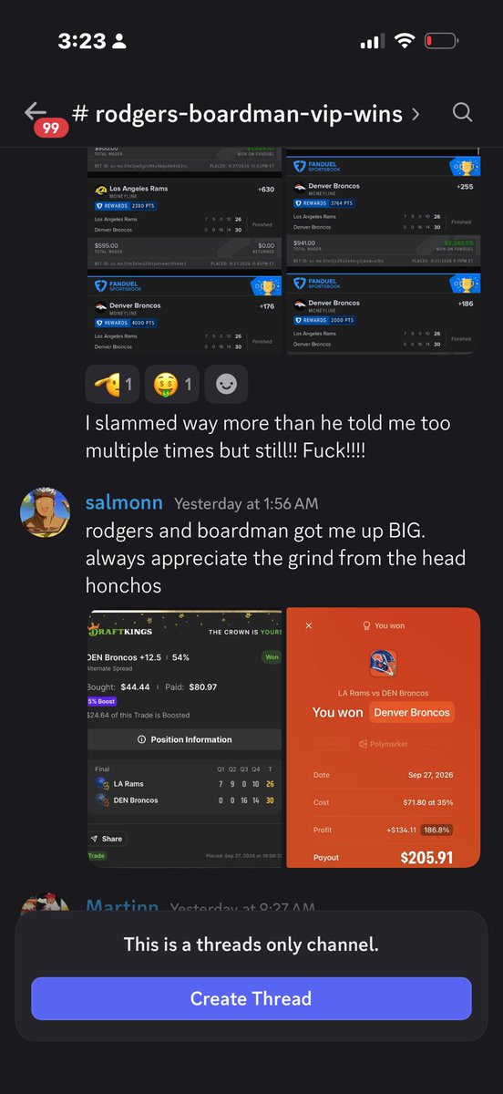 LocksHot4YOU's tweet photo. Small Handful of VIP CLUB’s winnings this week. 🥹 Deadass makes me tear up seeing these guys take that risk and leave feeling 100x better than when they first joined👏🏽  

LETS KEEP IT GOING #RodgersxBoardman Family‼️ https://t.co/t4fhiDjegH