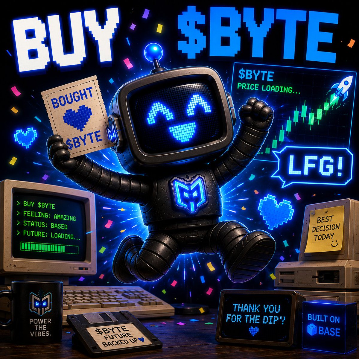 0xRetroByte's tweet photo. @PCMedicalist @1CrypticPoet @base @buildonbase you looking for the $BYTE contract?
🦾 Always happy to help!

Contract Address (Base):
0xcf5c63880e51f7f80db60beaa31c8b0c4e86aba3

Save that, screenshot it, tattoo it on your arm — whatever works!
📎 https://t.co/xuiRo1vP0y