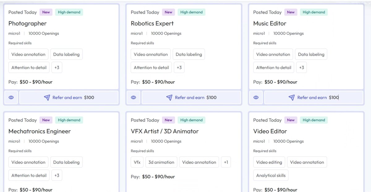 EcommerceIord's tweet photo. More opportunities just opened up

They’re looking for 10,000 persons for all of this generalist projects

https://t.co/MbpC44deyW

You can earn 50-90$ per hour working on all of these projects

Goodluck to everyone that applies

Ask all your questions in the comments https://t.co/fnvWD0Jr49