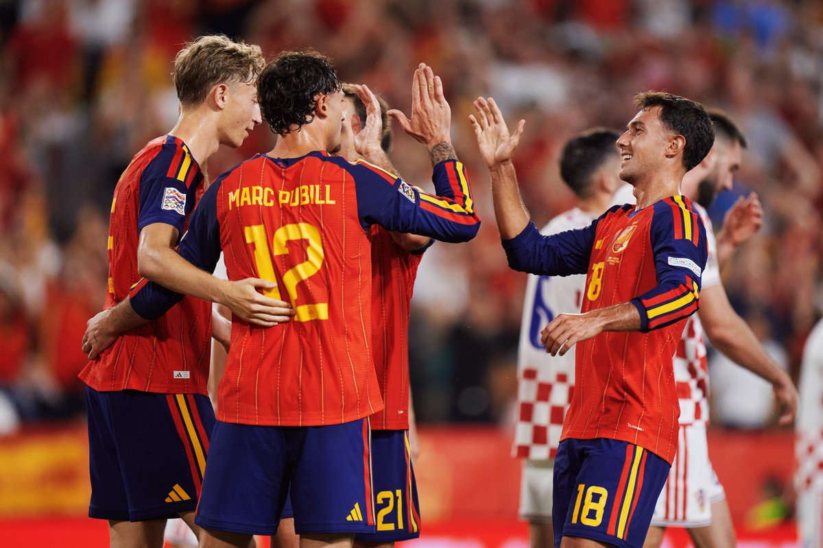 SEFutbol's tweet photo. Yo gritaría igual mi primer gol con la @SEFutbol.

Y tú también, ¿verdad?

🇪🇸 🆚 🇭🇷 | 2-1 | 41’

#VamosEspaña | #NationsLeague https://t.co/GUlkaZvjlv