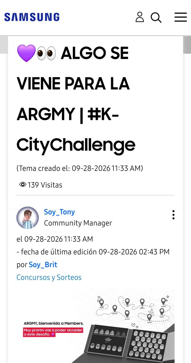 CamsBerrios's tweet photo. Daleee traeme BTS The City: Buenos Airesss daleee dalEeEE
No me borre la historia q ya estoy ilusionada desde el Festa amigo
#Kcitychallenge #SamsungArg #SamsungArgentina #Argmy #Army #Bts #TheCity #Arirang https://t.co/pxkFmdqXgJ