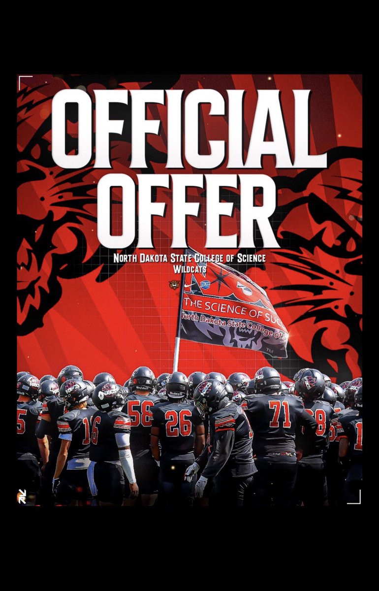 william_peryy's tweet photo. Gods blessing 🙏
After a great conversation with Coach @CoachFugie72 I am blessed to receive my 4th offer to NDSCS https://t.co/8gD5XTxMMb