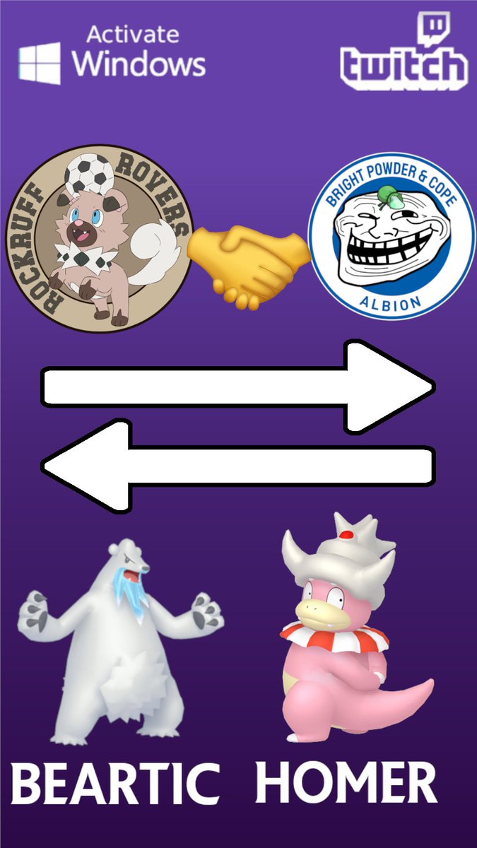 SuperDraftTL's tweet photo. ROCKRUFF ROVERS TRADE BEARTIC TO ALBION FOR HOMER!!! https://t.co/k4IQXf7Ne3