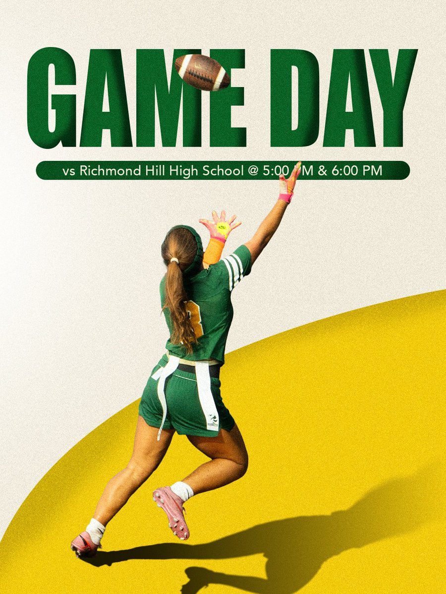 SCDS_Athletics's tweet photo. almost game time
VARSITY FLAG FOOTBALL
β°5:00 PM
πRichmond Hill High School
πSaunders Stadium
JV FLAG FOOTBALL
β°6:00 PM
πRichmond Hill High School
πSaunders Stadium
#scdsathletics #hornetpride #scdstennis #swarm https://t.co/bD0JohSdw4