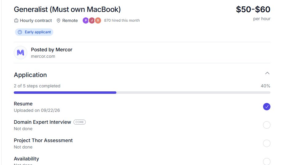 C4SHTV's tweet photo. 🚨 REMOTE AI JOB

💰 $50–$60/hour
🏠 Remote | 10–20 hrs/week
💻 MacBook with an M-series chip required
🧠 Research, create questions &amp; evaluate AI responses
💵 Weekly payments via Stripe or Wise
Requires a Master’s degree OR a Bachelor’s + 2–3 years of relevant experience

Link⬇️ https://t.co/sLnFqPaqGs