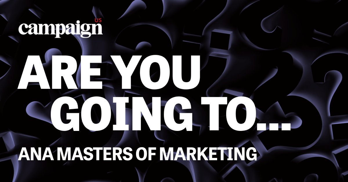 CampaignLiveUS's tweet photo. Will you be attending the ANA Masters of Marketing conference in Orlando, Florida, from October 20-23?  Let us know by clicking below!

https://t.co/oFa4017glz https://t.co/zr33F3B7e7